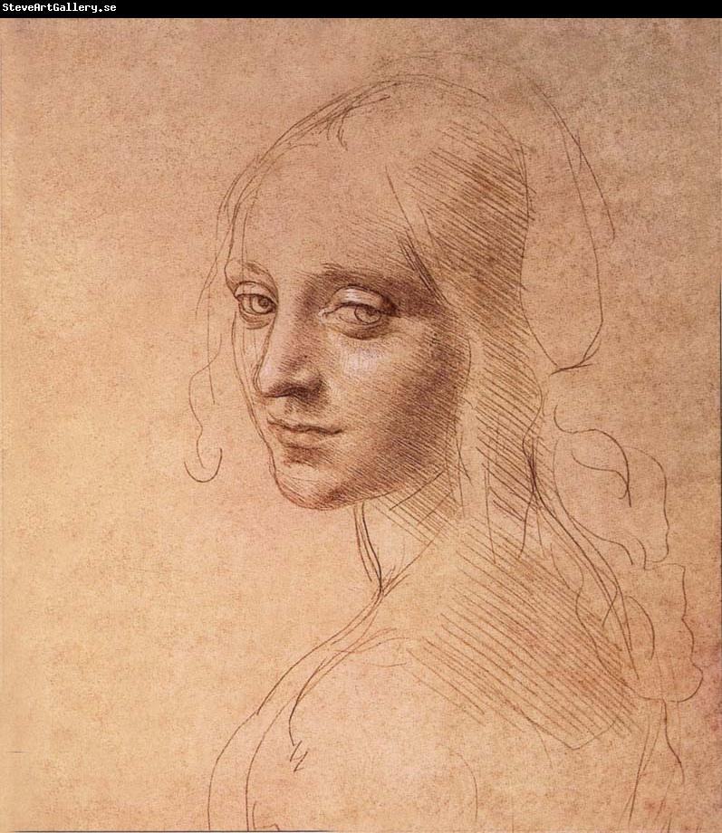 LEONARDO da Vinci Portrat of a Madchens